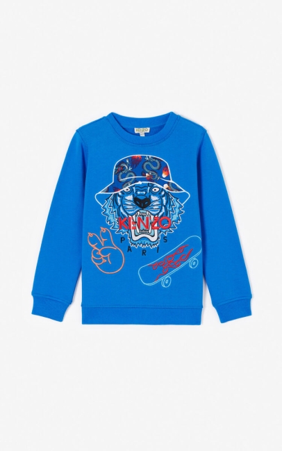 Kenzo Kids Dragon Celebration' Sweatshirt Royal Blue